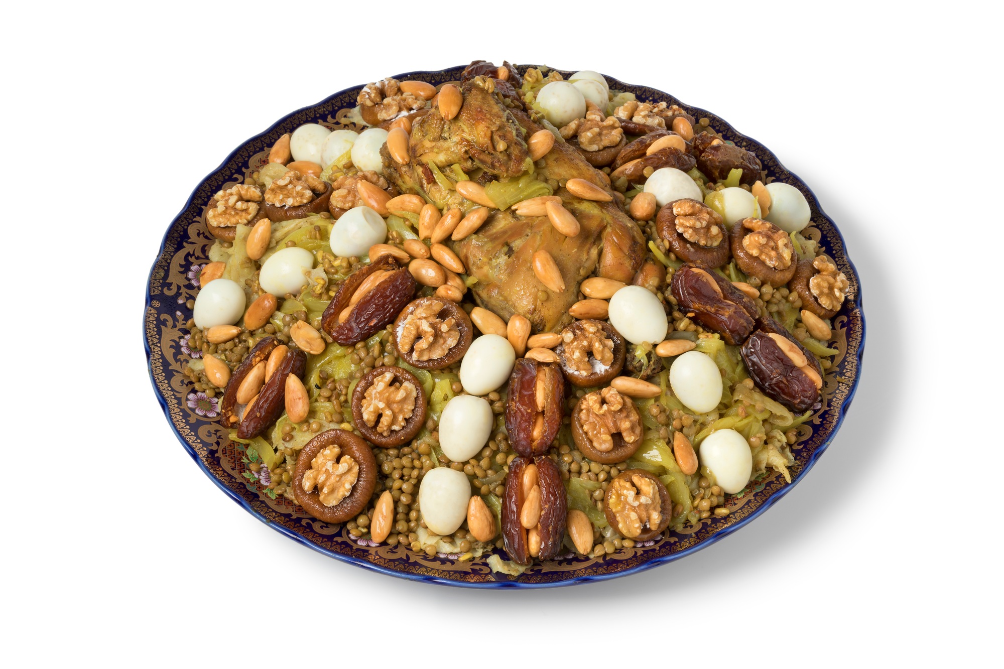 Festive traditional Moroccan Rfissa