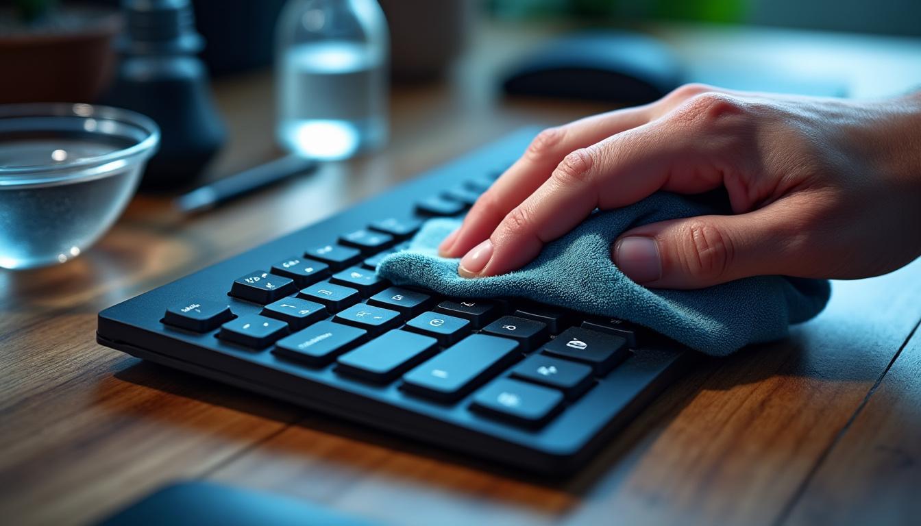 découvrez des techniques simples et efficaces pour désinfecter votre clavier sans l'endommager. protégez votre santé et maintenez un environnement de travail sain tout en préservant l'intégrité de votre matériel.