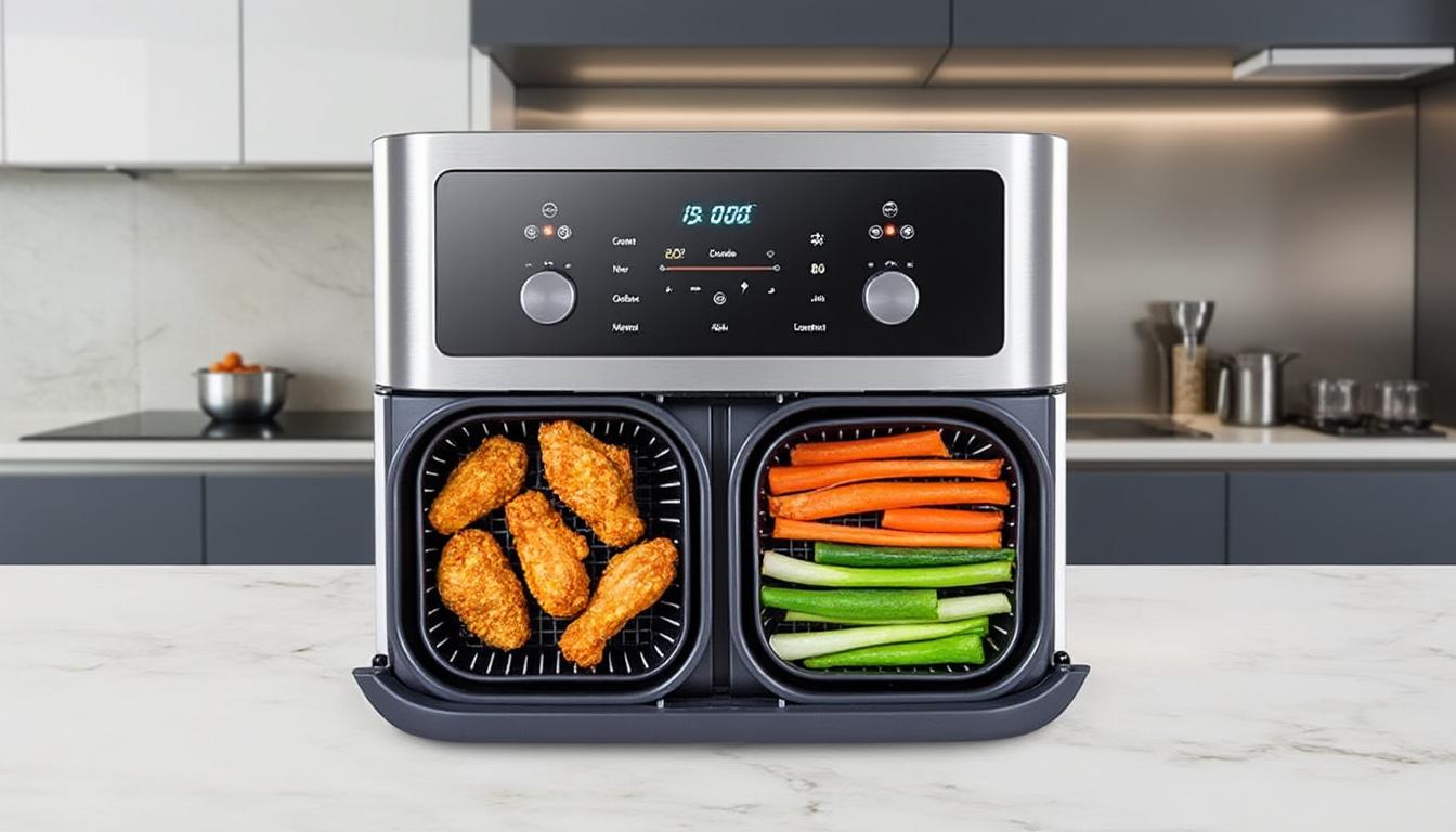 découvrez les avantages méconnus de l'air fryer 2 compartiments : une cuisine saine, rapide et savoureuse, idéale pour les gourmets souhaitant préparer plusieurs plats simultanément sans compromis sur le goût.