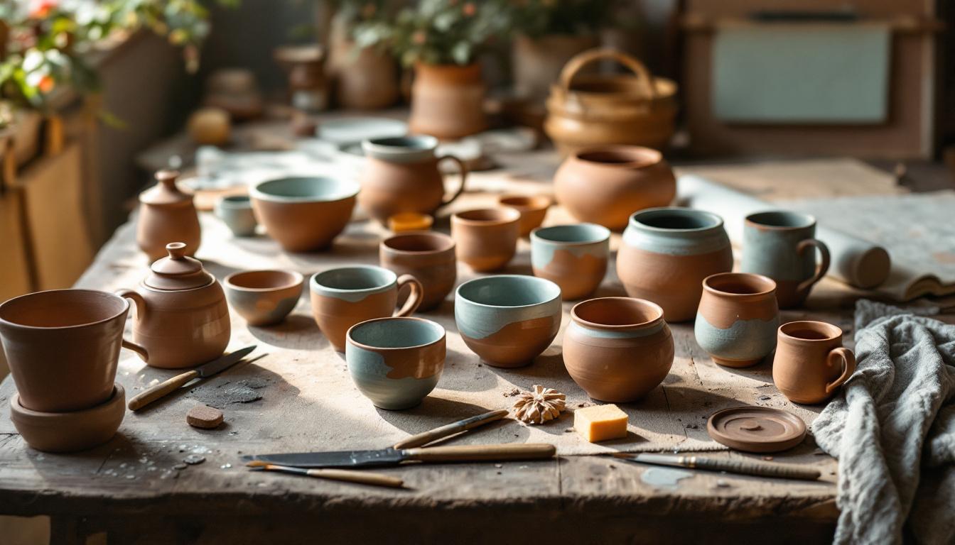 découvrez des projets de poterie réussis réalisés avec des kits pour débutants et laissez-vous inspirer pour créer vos propres œuvres uniques.