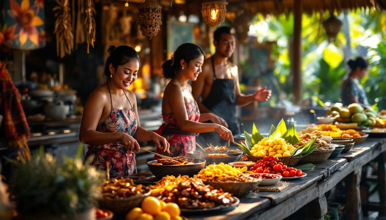 découvrez les délices culinaires de bali et réussissez votre séjour en explorant les saveurs authentiques et les spécialités locales incontournables de cette île paradisiaque.