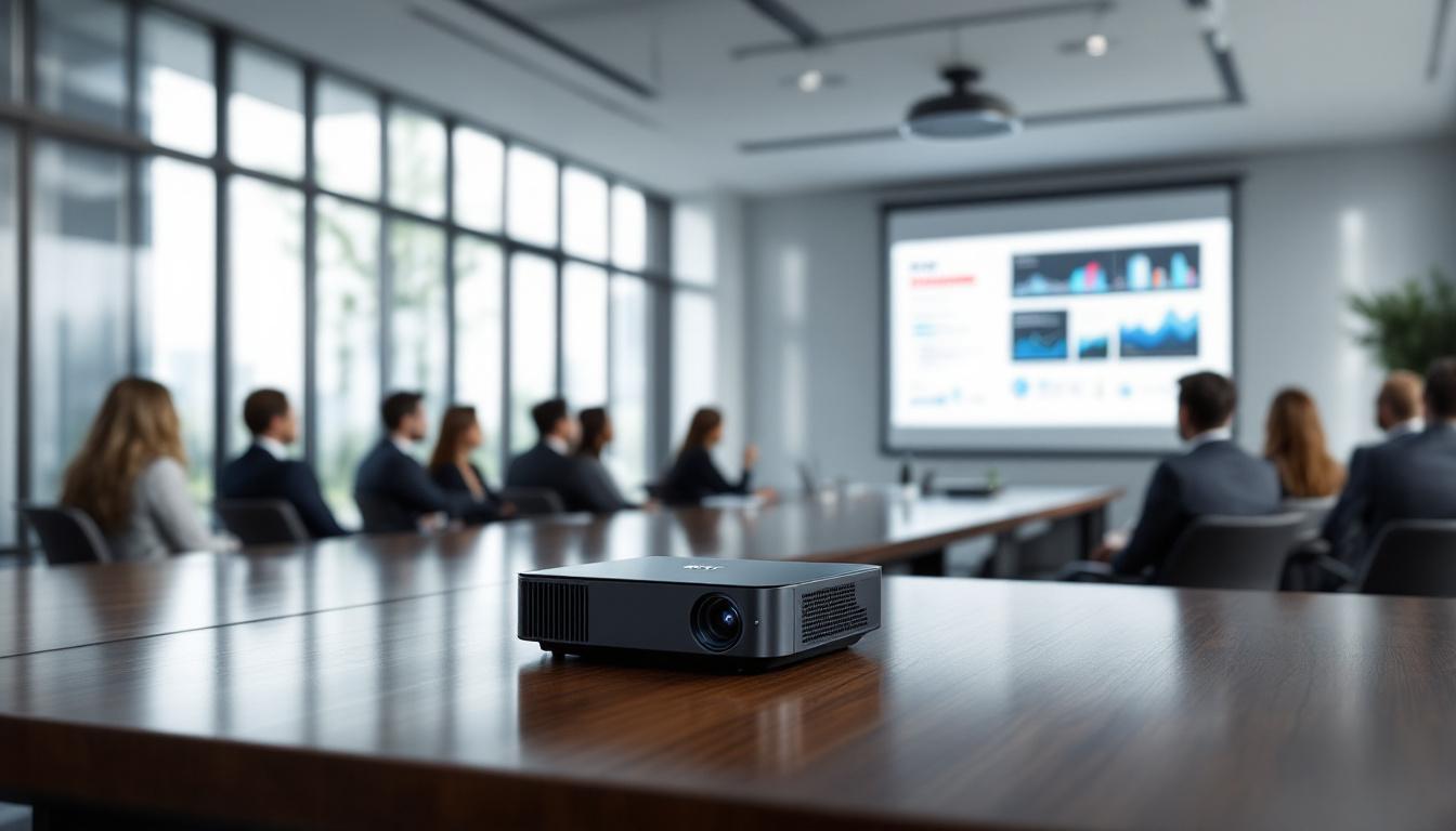 découvrez le vidéoprojecteur acer wi-fi, idéal pour des présentations professionnelles claires et efficaces grâce à sa connectivité sans fil et sa qualité d'image exceptionnelle.