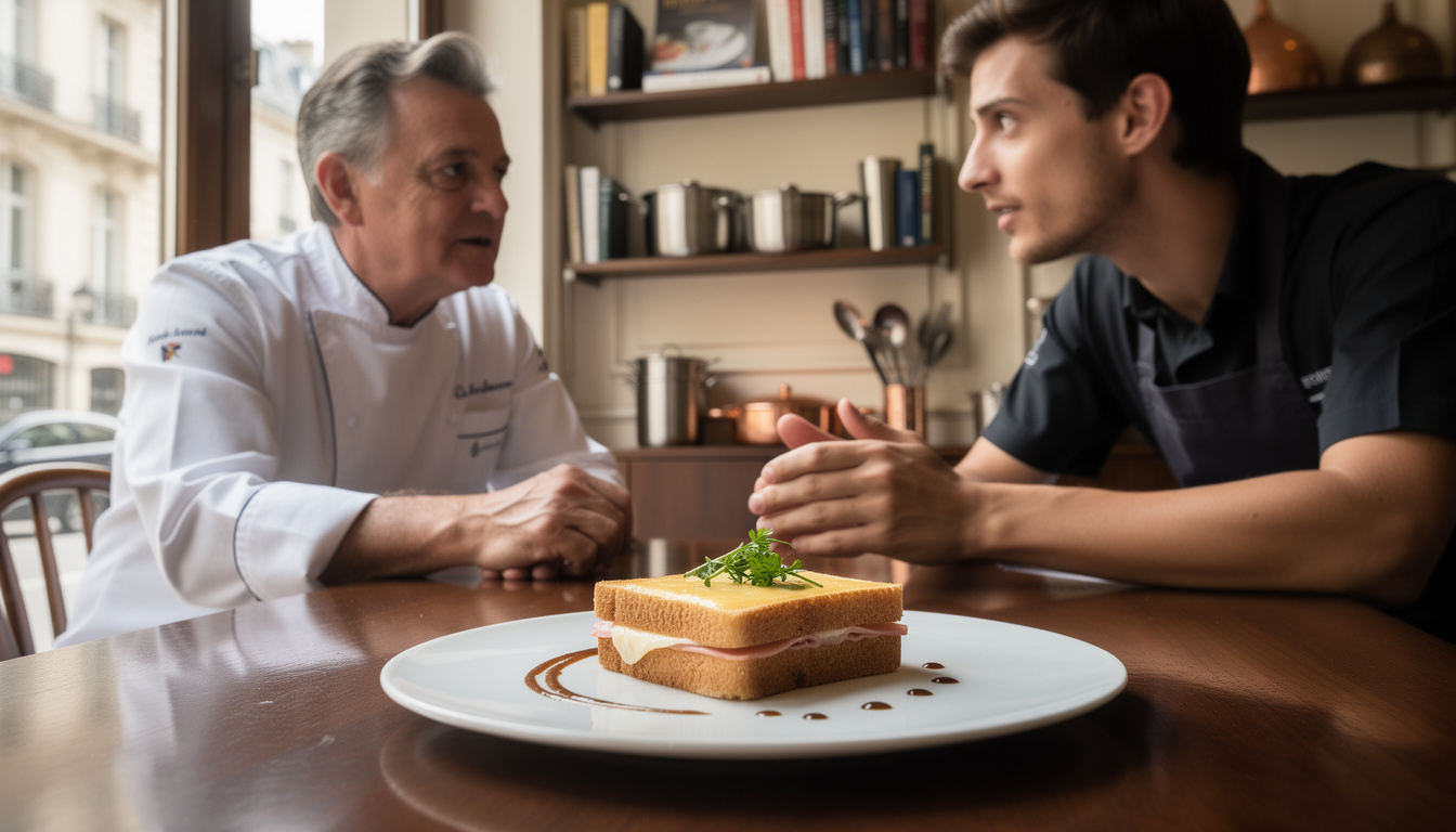 découvrez la rencontre unique entre michelin et le croque-monsieur d'alain ducasse, où tradition et modernité se mêlent pour réinventer ce classique de la cuisine française.