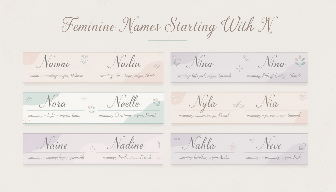 découvrez notre sélection des plus beaux prénoms de fille commençant par la lettre n, soigneusement compilée pour vous inspirer.