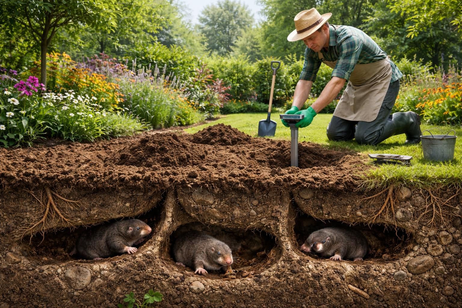 découvrez des méthodes efficaces et naturelles pour éliminer les taupes et protéger votre jardin des dégâts.