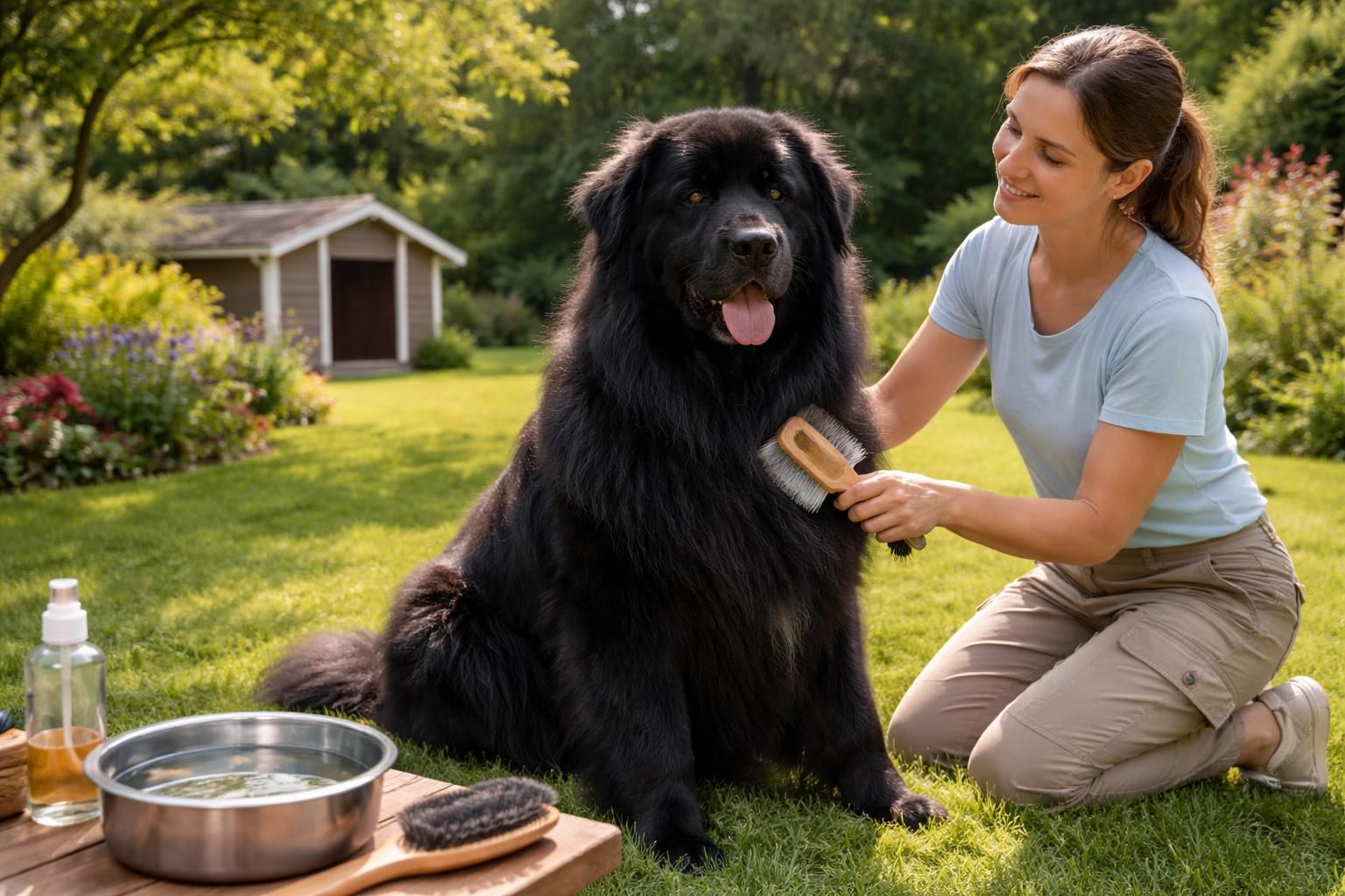 découvrez les soins essentiels pour prendre soin de votre chien des pyrénées noir dans votre jardin et assurer son bien-être au quotidien.
