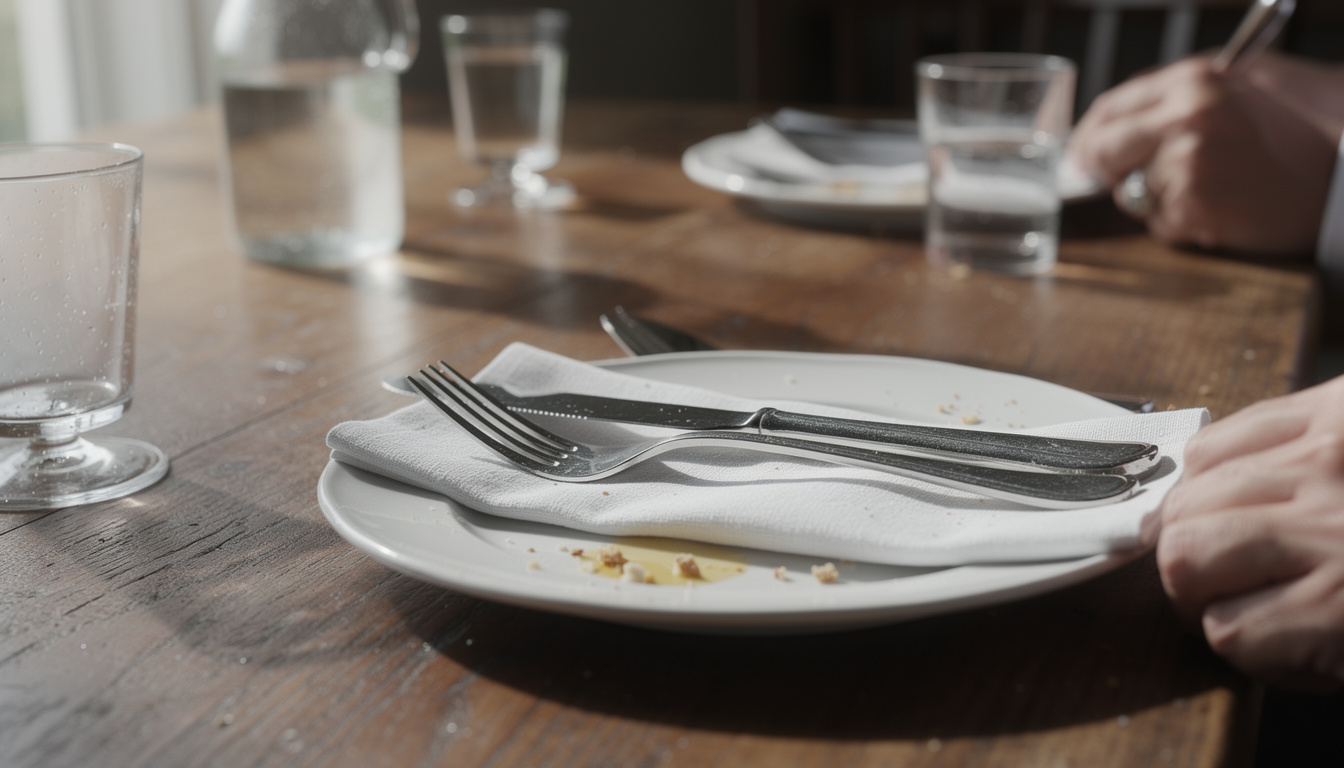 découvrez comment placer vos couverts à la fin du repas pour une présentation élégante et soignée de votre table, alliant esthétique et tradition.