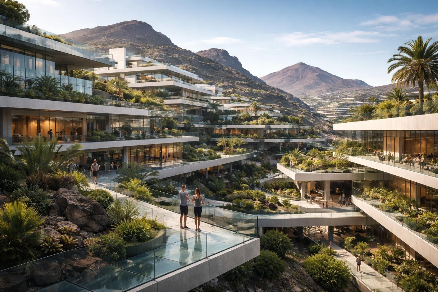 découvrez l'exploration architecturale de la stratified city à lanzarote, une approche innovante mêlant design moderne et intégration harmonieuse avec l'environnement unique de l'île.