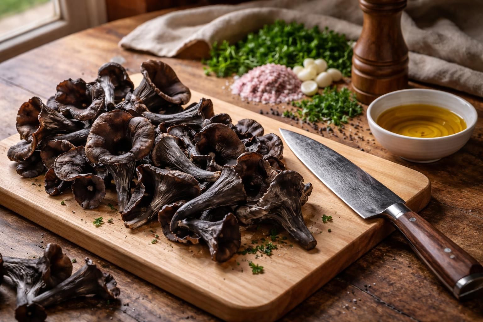 découvrez comment préparer des trompettes de la mort fraîches pour un repas savoureux et délicieux, avec des astuces simples et des recettes faciles à suivre.