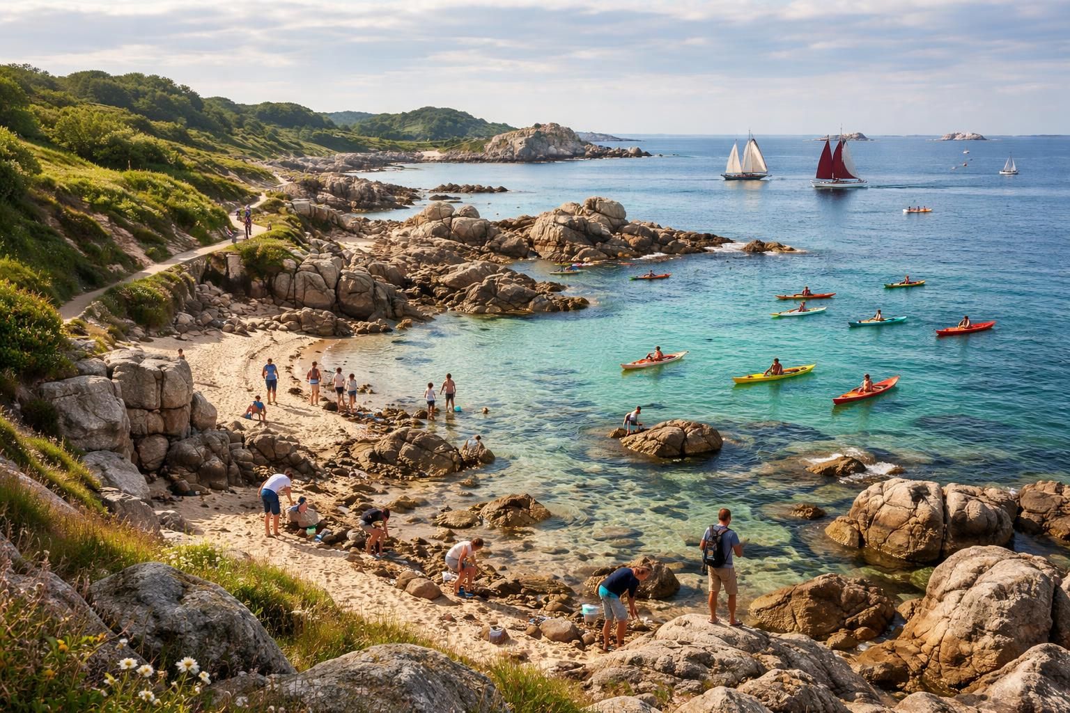 découvrez les activités incontournables à île grande, pleumeur-bodou : plages magnifiques, randonnées, sports nautiques et sites naturels à explorer pour des vacances mémorables en bretagne.