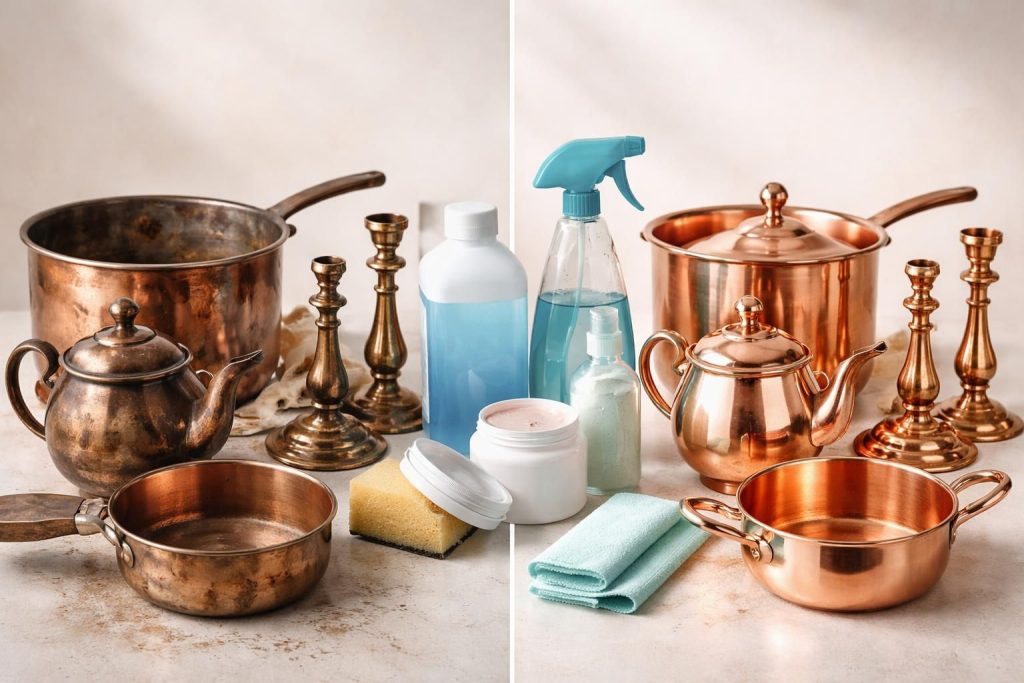 découvrez notre comparatif des produits les plus efficaces pour le nettoyage du cuivre et redonnez éclat et brillance à vos objets en cuivre facilement.